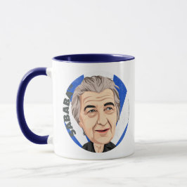 Caneca Ministro israelita de SABABA™ Golda Meir primeiro