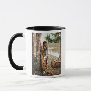 Caneca Minnehaha 1897 Vintage Nativo Americano Hiawatha