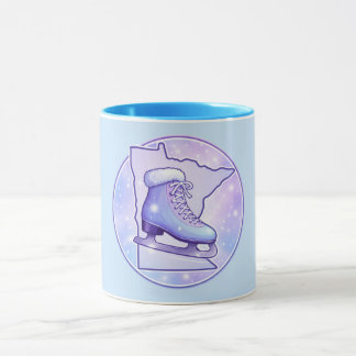 Caneca Minnesota Ice Skating Blue & Purple