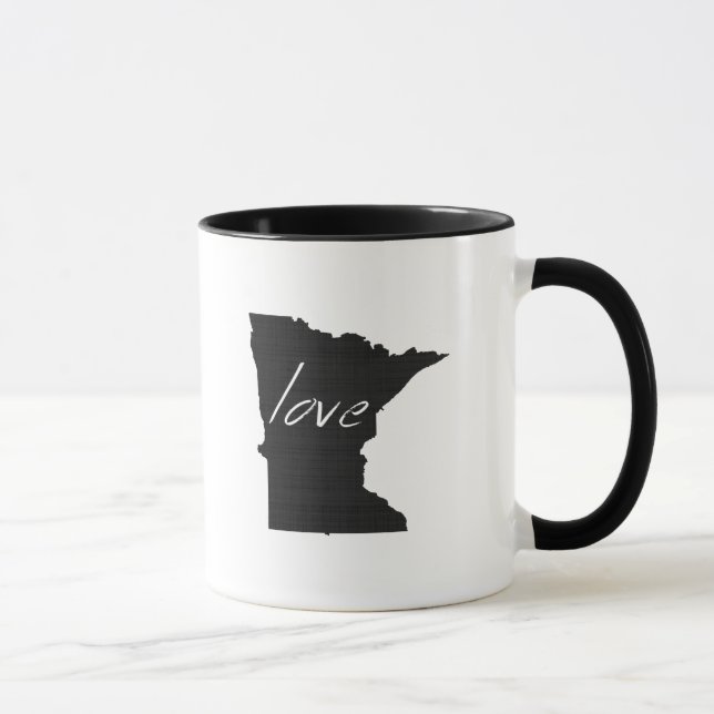 Caneca Minnesota Molhou o Amor Minesotan Preto (Direita)