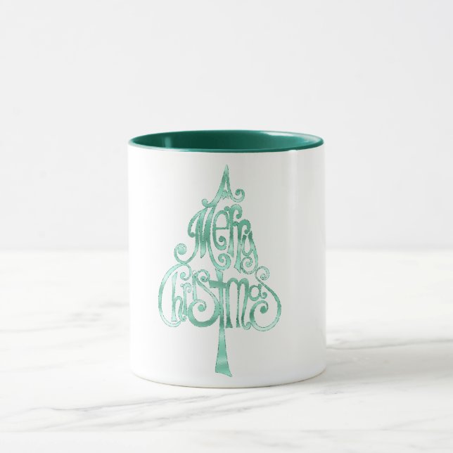 Caneca Mint Green Glam Christmas (Centro)