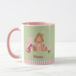 Caneca Mint Rosa, Bonito, Caneta, Pão-Pão, Pão-Pão