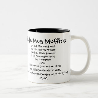 Caneca minúscula saudável da receita do muffin