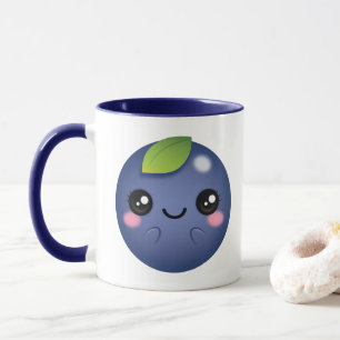 Caneca Mirtilo de Kawaii