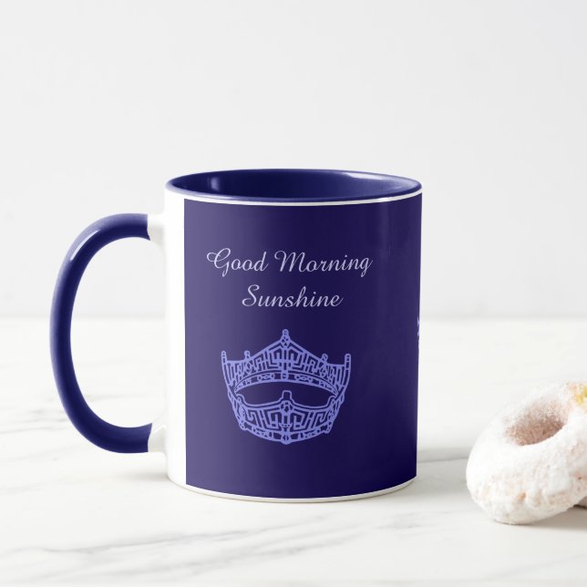 Caneca Miss America Good Morning Sunshine Crown Mug (Com Donut)