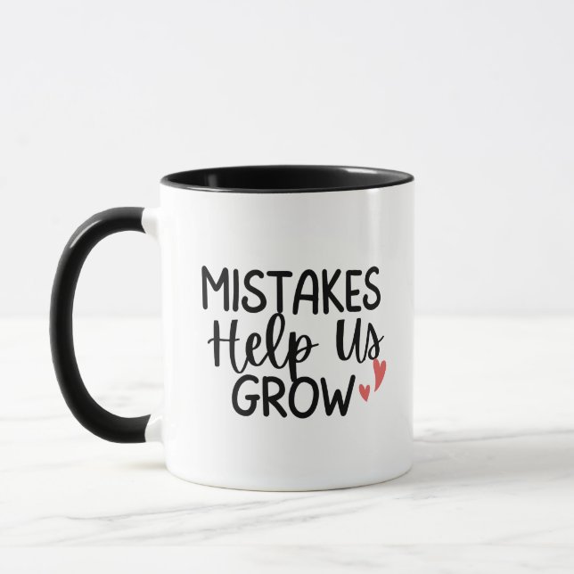Caneca 'Mistakes Help Us Grow' Teacher Thank You Gift  (Esquerda)