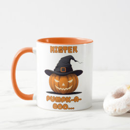 Caneca Mister Pumpk-A-Boo Abóbora de Halloween