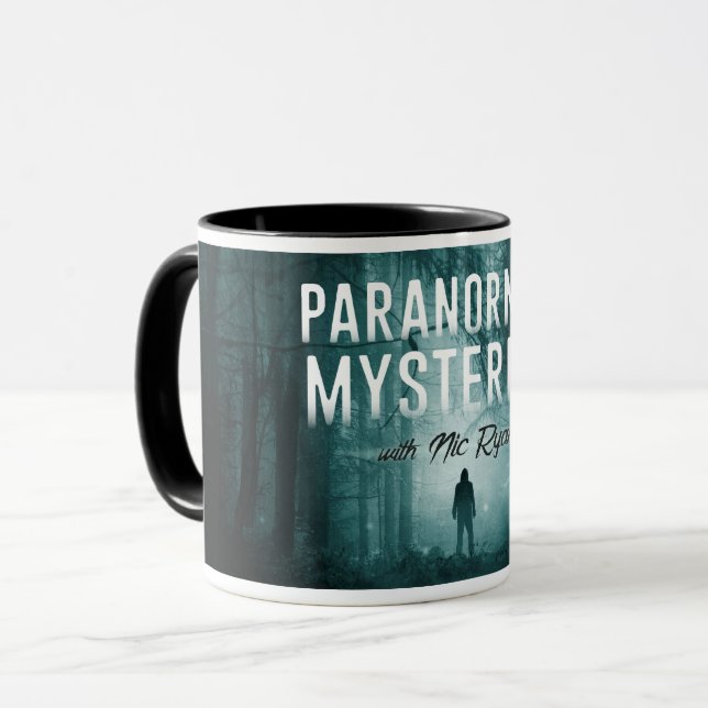 Caneca Mistérios Paranormais (floresta escura) (Frente Esquerda)