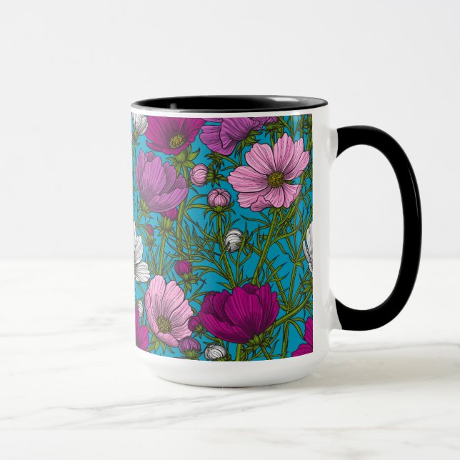 Caneca Mistura Cosmos em azul (Direita)