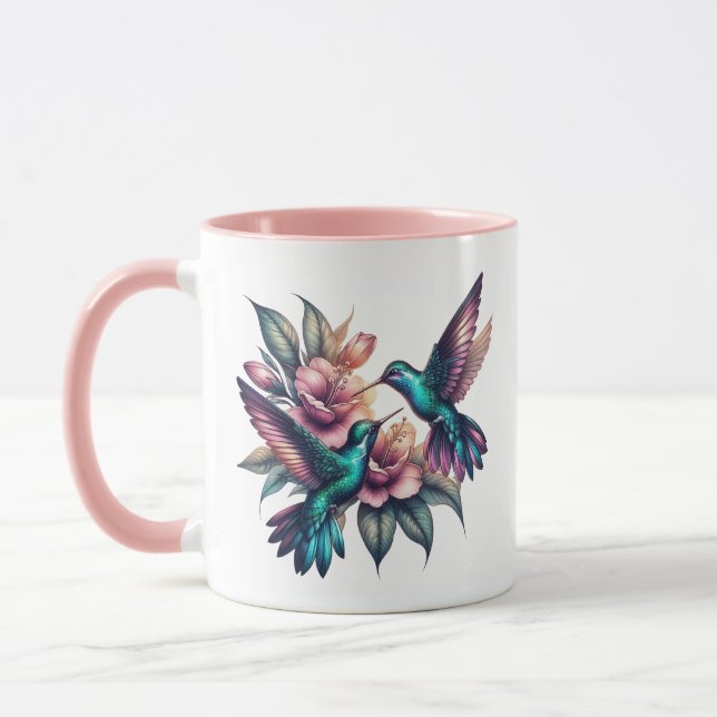 Caneca Mistura de aves e flores (Esquerda)