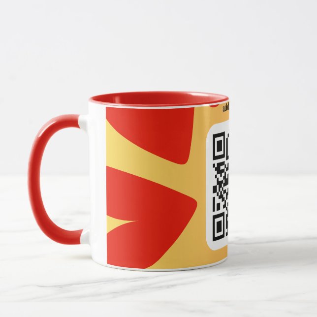 Caneca Mit individuellen persönlichen Song per QR-Code (Esquerda)