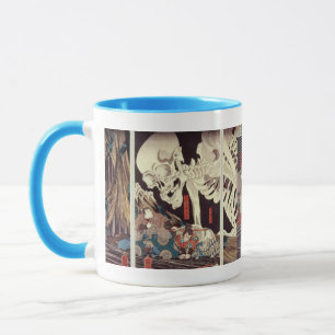 Caneca Mitsukini que provoca o espectro de esqueleto,