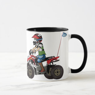 Caneca Miúdo vermelho e preto de ATV