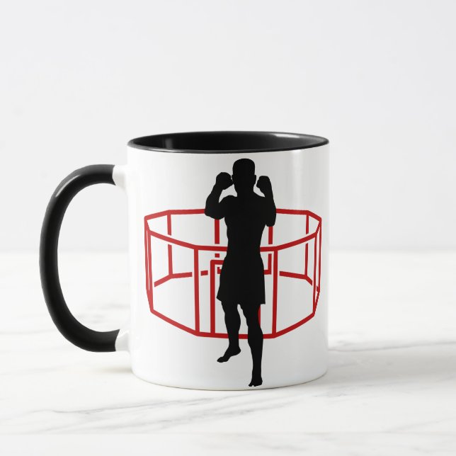 Caneca MMA Mente Artes Marshais Misturas Pronta para Comb (Esquerda)