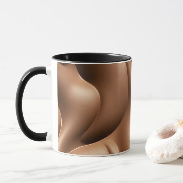 Caneca Mocha Mousse Mug - Momentos De Café Elegantes (Com Donut)