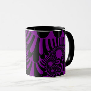 Caneca Mod roxo e preto