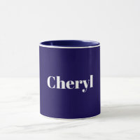 Modelo Azul Marinho, Texto Branco, Personalizável,