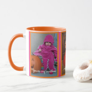 Caneca Modelo de Foto Feliz "Você é o meu Sol"