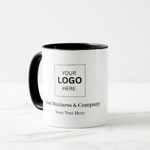 Caneca Modelo de Logotipo de Negócios Personalizado