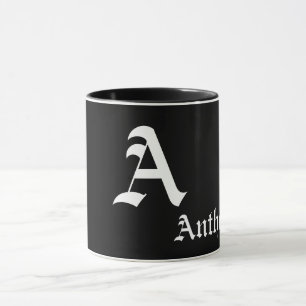 Caneca Modelo de Monograma Elegante