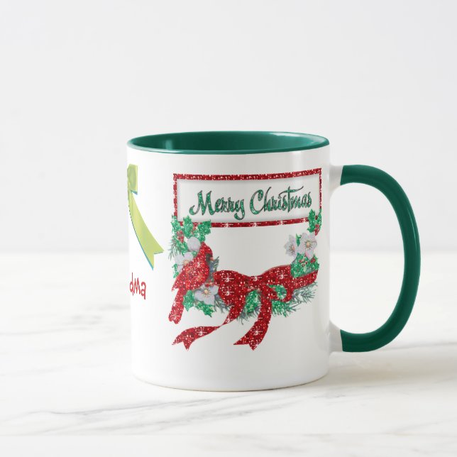 Caneca Modelo de Mug de Natal Personalizado (Direita)