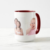 Modelo de três fotos da família personalizadas