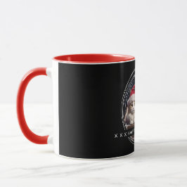 Caneca Modelo Mensagem de Foto Lembrança Feriados Preto C