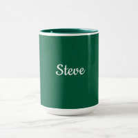 Modelo Verde Escuro, texto branco,