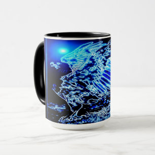 Caneca Modelos de aves: Magnified Eagle 01-01