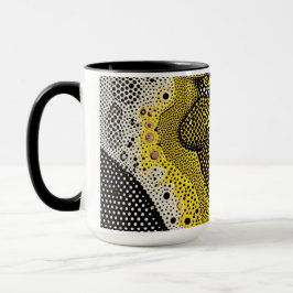 Caneca Modern Abstract Dot Pattern Mug