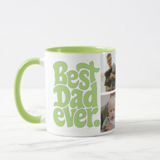 Caneca Modern Best Dog Dad Photo