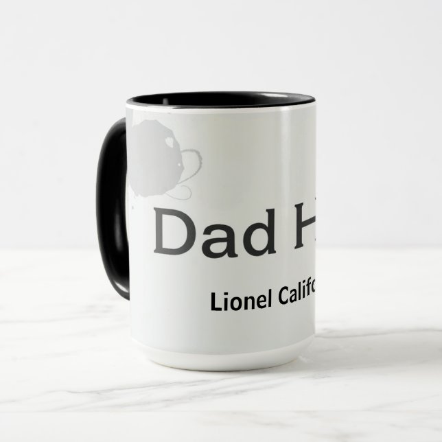Caneca Modern Clean Minimalist Dad Hero Gift (Frente Esquerda)