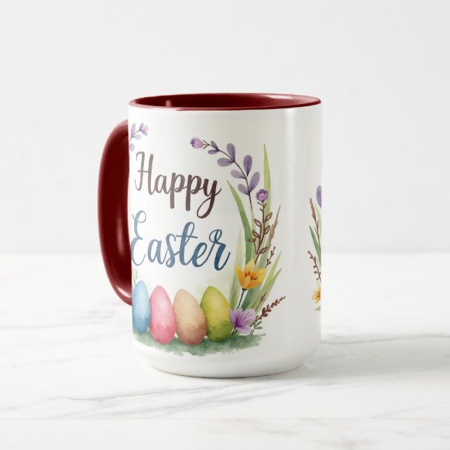 Caneca Modern Easter Eggs Beautiful Collection (Frente Esquerda)