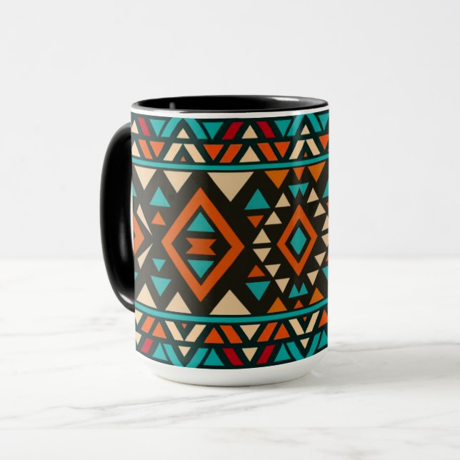 Caneca Modern Geometric Southwest Style  (Frente Esquerda)