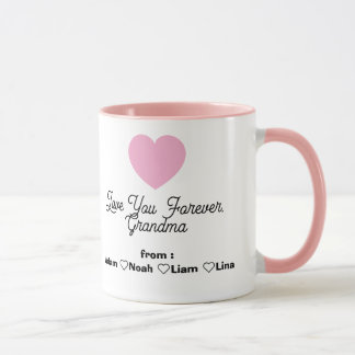 Caneca Modern "Love you Grandma"4-Photo  Coffee mug 2026