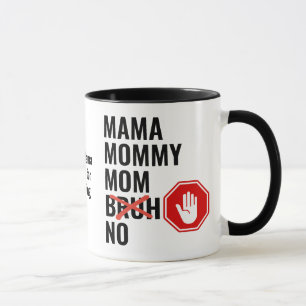 Caneca Modern Mama Mamãe Mãe SEM Bruh