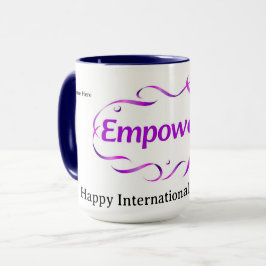 Caneca Modern Minimalist Empowered IWD 2026 Custom