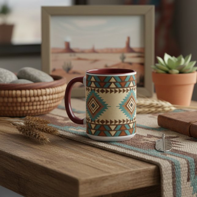 Caneca Modern Southwest Style Mug (Criador carregado)
