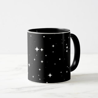 Caneca Modern Starry Night Sky Seamless Pattern 8K Coffee