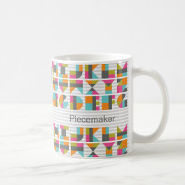 Caneca moderna das cartas de amor do bloco da