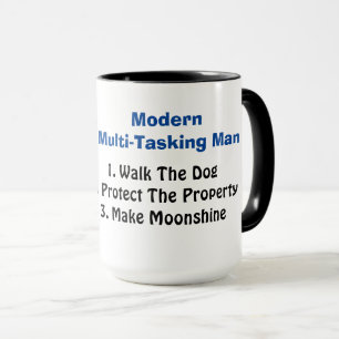 Caneca Moderna de Moonshiner Multitarefa