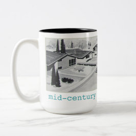 Caneca moderna do meio século retro