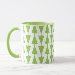 Caneca moderna do teste padrão da árvore de Nata