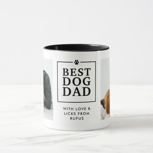Caneca Moderna "Melhor Pai de Cachorro" com Impres (Centro)