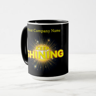 Caneca Moderno Celestial Keep Shining Estrela Estelar
