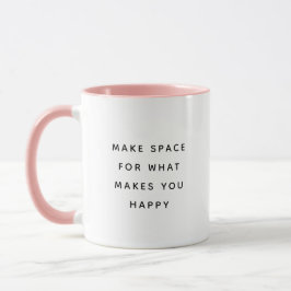 Caneca Moderno Divertido de Duas Cores Make Space