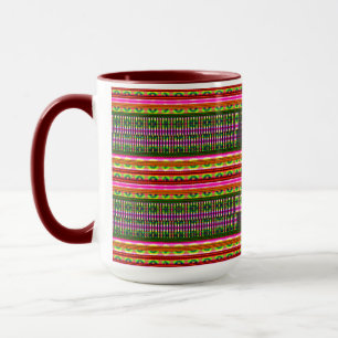 Caneca Moderno Geométrico Pastel Vintage