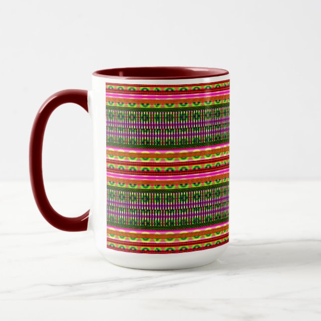 Caneca Moderno Geométrico Pastel Vintage  (Esquerda)
