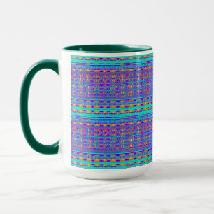 Caneca Moderno Geométrico Pastel Vintage 