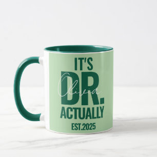 Caneca Moderno Personalizado Nome do Dr. Data Verd